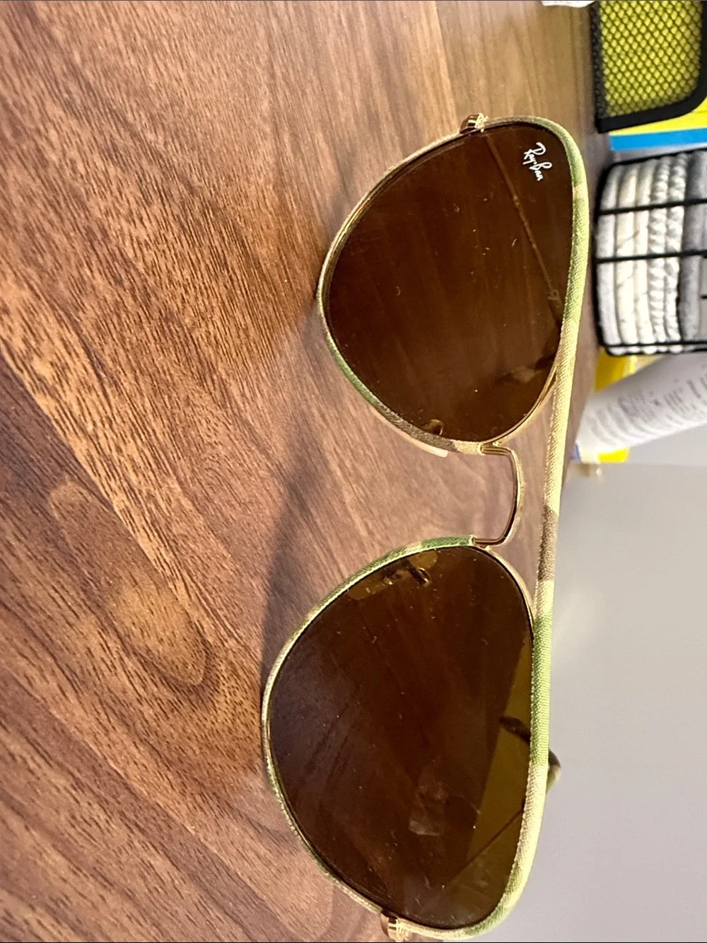 Ray-Ban camo  Aviator Sunglasses with Brown Lenses